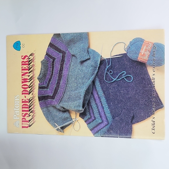Patons Upside Downers Easy Knitting Patterns #719 - Picture 2 of 7